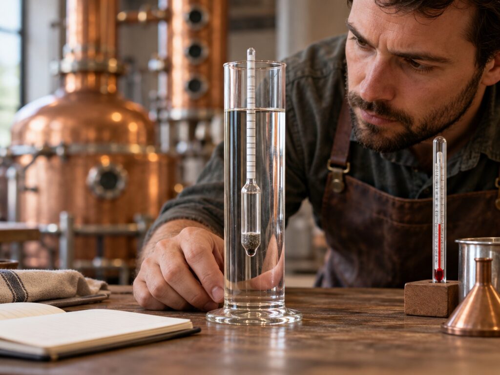 Calibrated Hydrometer in Distillation Lab